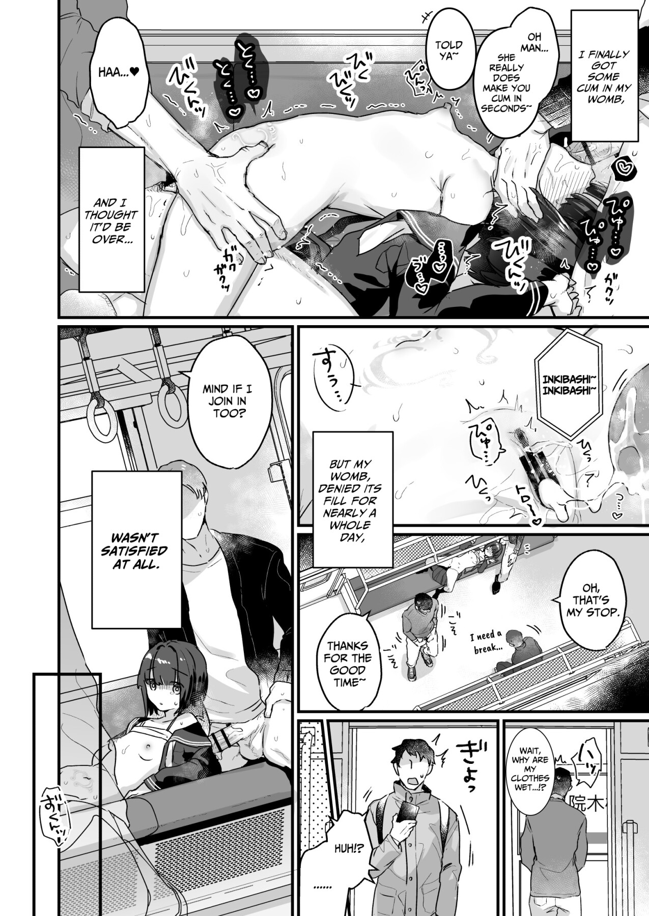 Hentai Manga Comic-Ms. Yamada Became A Succubus Even Though She Didn't Want To ~Train Orgy~-Read-14